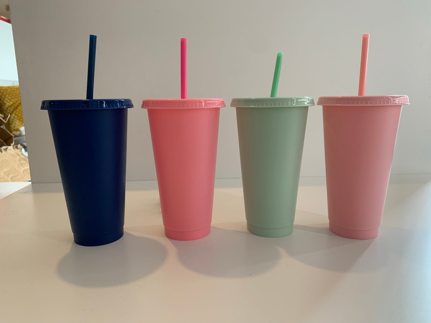 24oz Pastel Colour Cold Cups