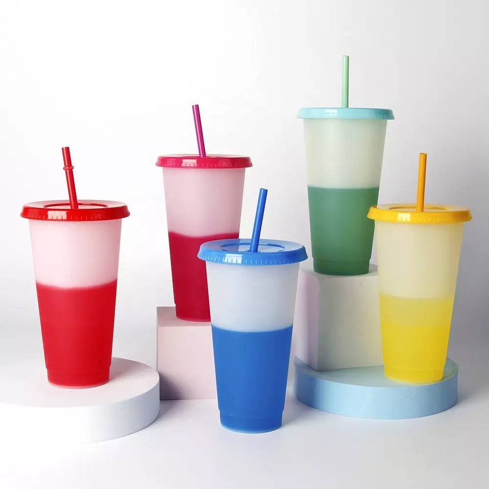 Frosted Colour Changing Cold Cups